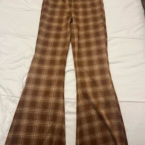 Wild Fable Rust Plaid Trousers